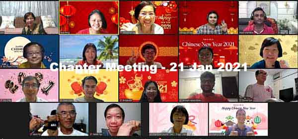 Chapter Meeting – 21 Jan 2021 Chapter Meeting - 21 Jan 2021