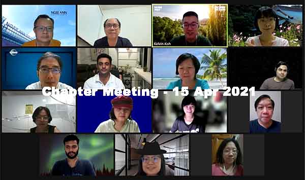 Chapter Meeting – 15 Apr 2021