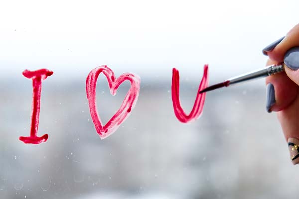 I Love U Glass Painting Thumbnail